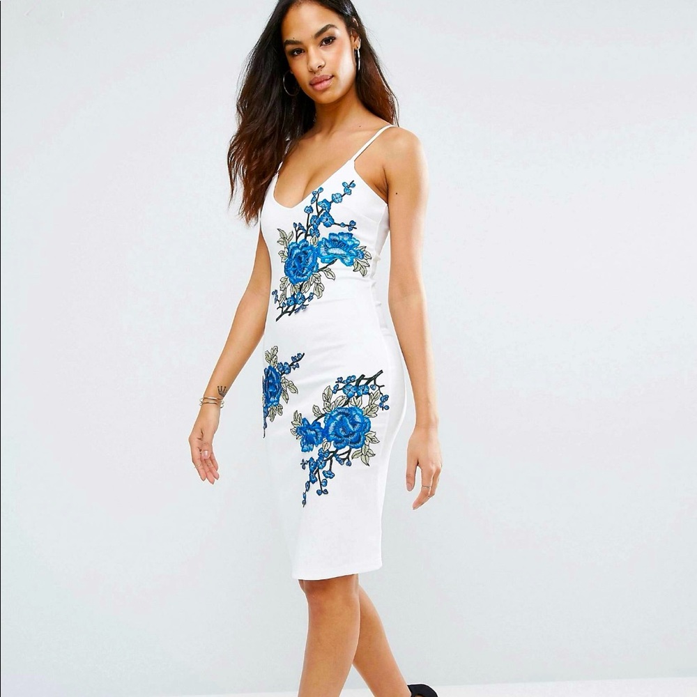 ASOS/Club L Appliqué Midi Dress
